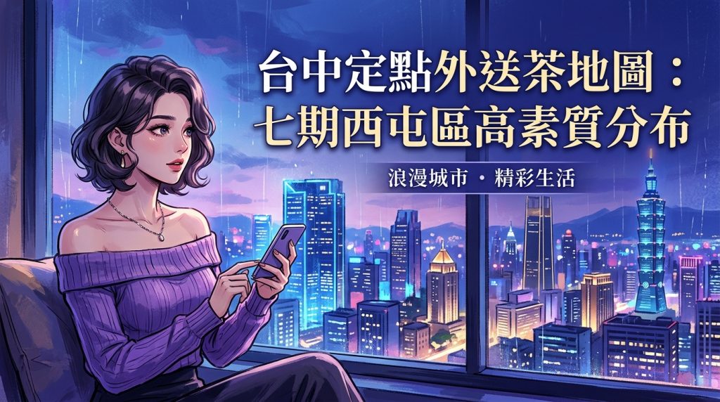 台中定點外送茶地圖：七期西屯區高素質分布