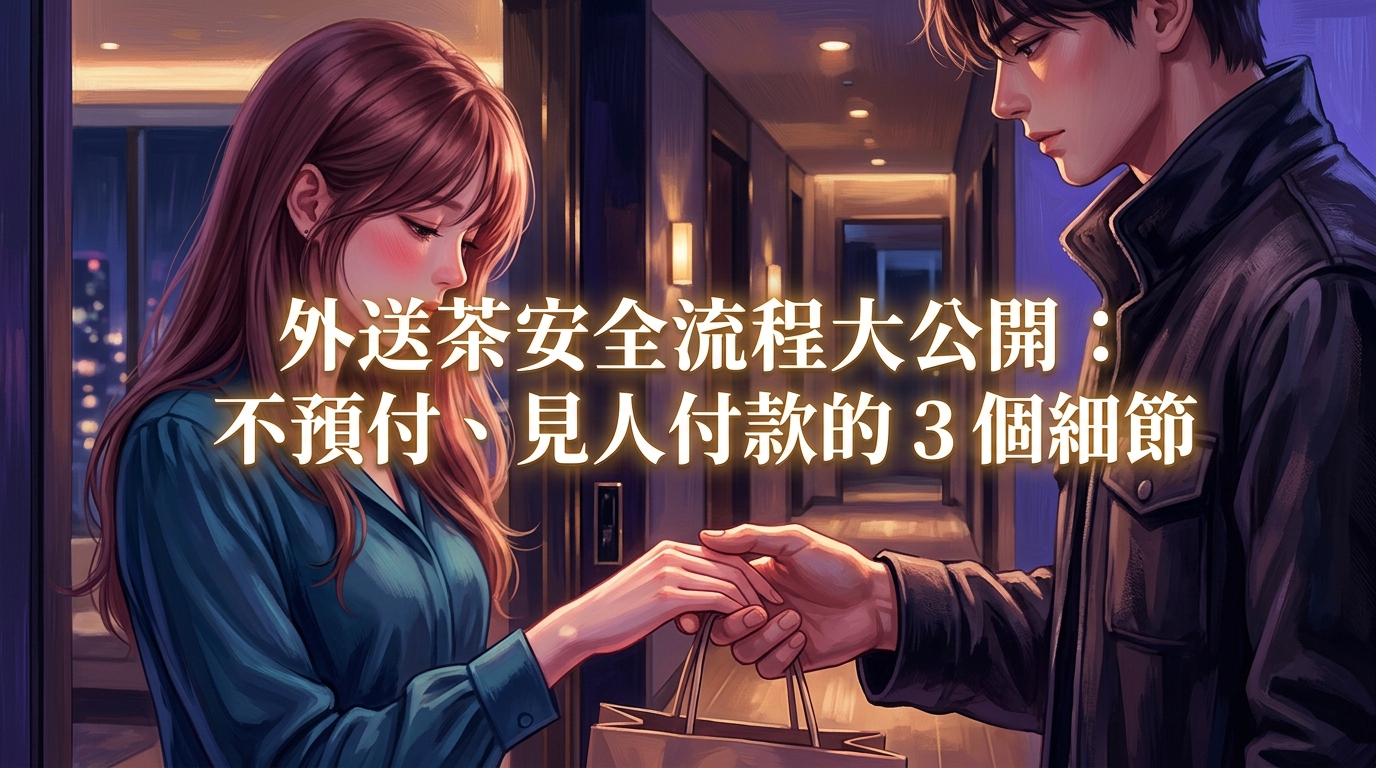 外送茶安全流程大公開：不預付、見人付款的 3 個細節。