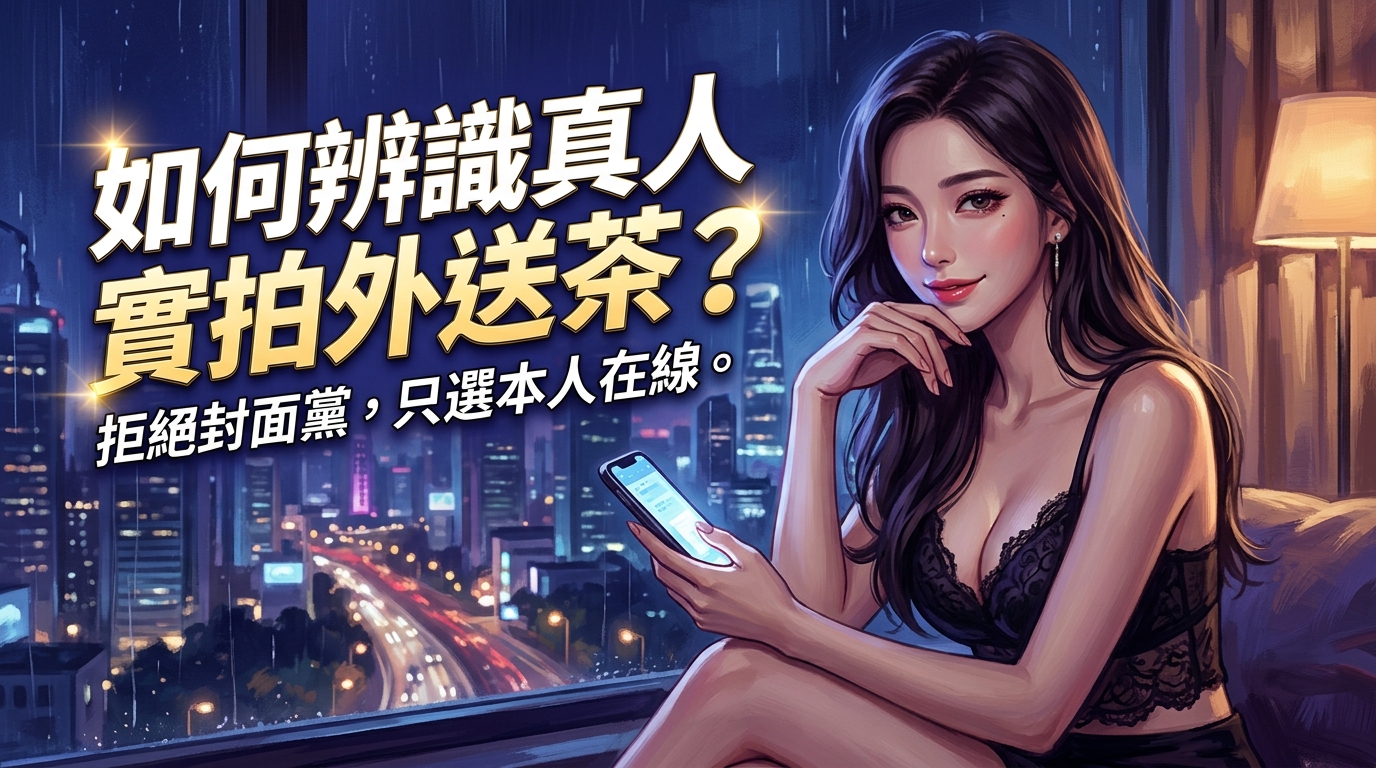 如何辨識真人實拍外送茶？拒絕封面黨，只選本人在線。