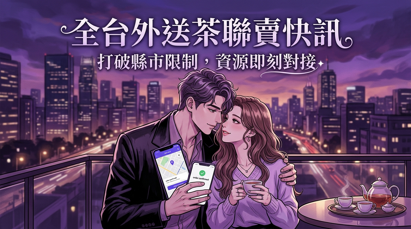 全台外送茶聯賣快訊：打破縣市限制，資源即刻對接。