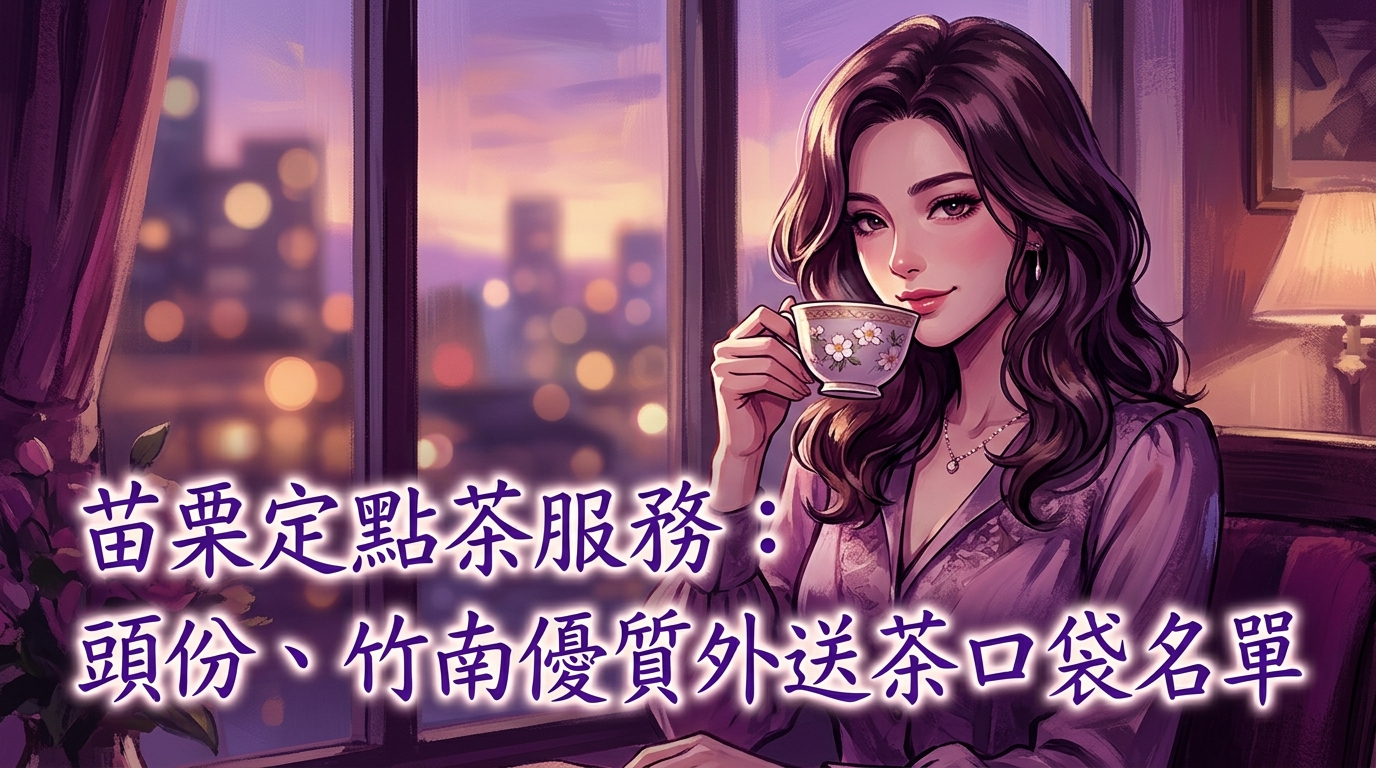 苗栗定點茶服務：頭份、竹南優質外送茶口袋名單
